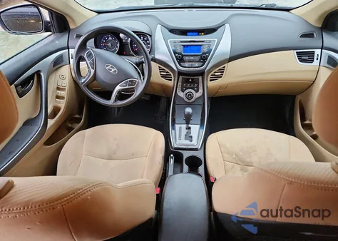 2013 Hyundai Elantra Gls from USA, damaged, VIN 5NPDH4AE0DH411063